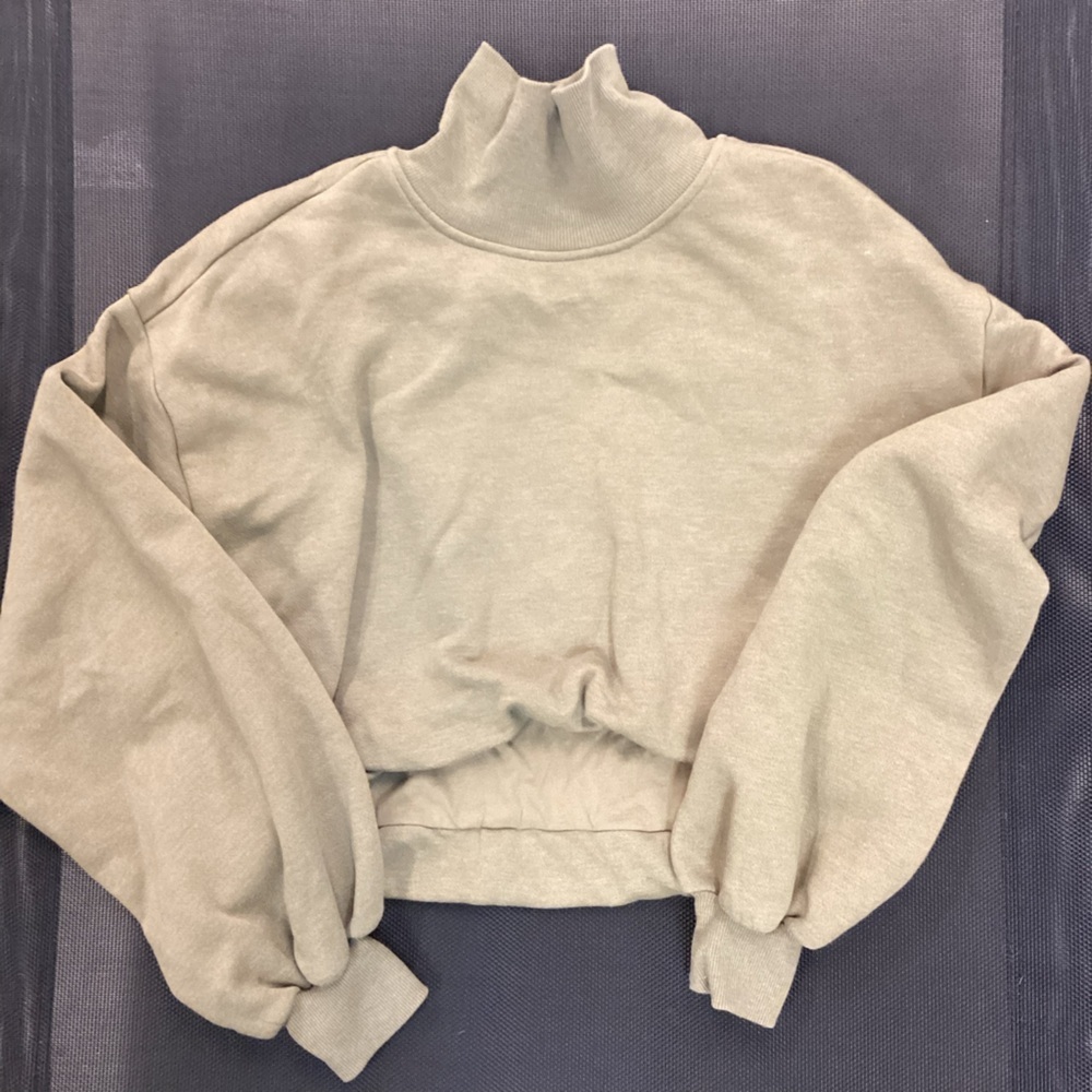 ANTHROPOLOGIE Pilcro Funnel-Neck Bubble Hem Pull over